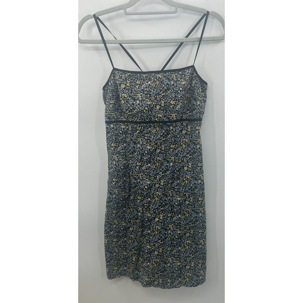 Vintage Ditsy Floral Y2K Express Stretch 3/4 90s Party Romantic Dress Sundress
